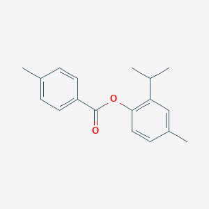 molecular formula C18H20O2 B311052 2-Isopropyl-4-methylphenyl 4-methylbenzoate 