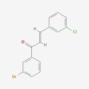 (2E)-1-(3-Bromophenyl)-3-(3-chlorophenyl)prop-2-en-1-one