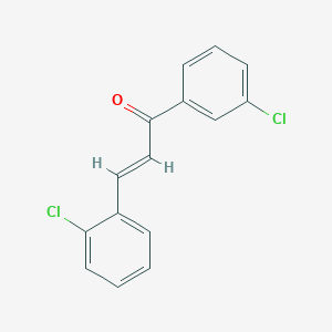molecular formula C15H10Cl2O B3110536 (2E)-3-(2-Chlorophenyl)-1-(3-chlorophenyl)prop-2-en-1-one CAS No. 1802436-80-1