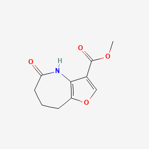 B3110558 methyl 5-oxo-4H,5H,6H,7H,8H-furo[3,2-b]azepine-3-carboxylate CAS No. 180340-63-0