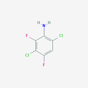 molecular formula C6H3Cl2F2N B3110583 3,6-Dichloro-2,4-difluoroaniline CAS No. 1803717-56-7