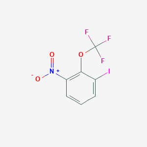 molecular formula C7H3F3INO3 B3110590 1-Iodo-3-nitro-2-(trifluoromethoxy)benzene CAS No. 1803738-58-0