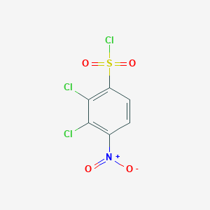 molecular formula C6H2Cl3NO4S B3110610 2,3-Dichloro-4-nitrobenzenesulfonyl chloride CAS No. 1803801-58-2