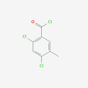 molecular formula C8H5Cl3O B3110631 2,4-Dichloro-5-methylbenzoyl chloride CAS No. 1803838-00-7