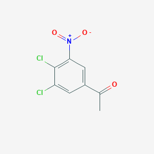 molecular formula C8H5Cl2NO3 B3110663 3',4'-Dichloro-5'-nitroacetophenone CAS No. 1804516-90-2