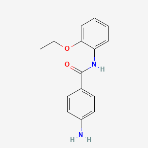 molecular formula C15H16N2O2 B3110670 4-氨基-N-(2-乙氧基苯基)苯甲酰胺 CAS No. 180466-21-1
