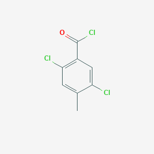 molecular formula C8H5Cl3O B3110678 2,5-Dichloro-4-methylbenzoyl chloride CAS No. 1804896-44-3