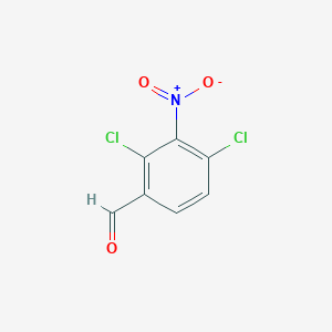 molecular formula C7H3Cl2NO3 B3110690 2,4-Dichloro-3-nitrobenzaldehyde CAS No. 1804897-06-0