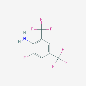 molecular formula C8H4F7N B3110713 2,4-Bis(trifluoromethyl)-6-fluoroaniline CAS No. 1805213-73-3