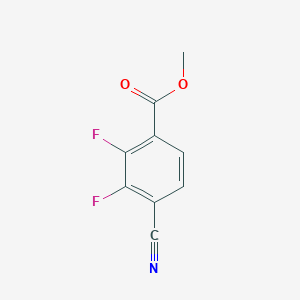 molecular formula C9H5F2NO2 B3110734 Methyl 4-cyano-2,3-difluorobenzoate CAS No. 1805635-29-3