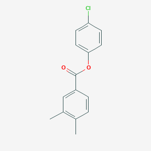 molecular formula C15H13ClO2 B311075 4-Chlorophenyl3,4-dimethylbenzoate 