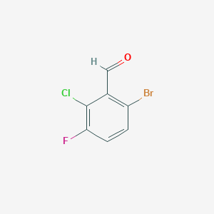 molecular formula C7H3BrClFO B3110750 6-Bromo-2-chloro-3-fluorobenzaldehyde CAS No. 1806058-24-1
