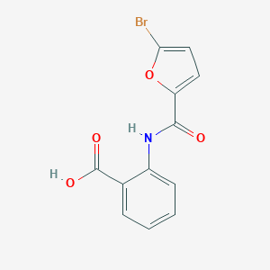 molecular formula C12H8BrNO4 B311076 2-[[(5-溴-2-呋喃基)-氧甲基]氨基]苯甲酸 