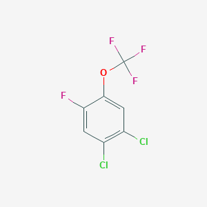 molecular formula C7H2Cl2F4O B3110776 1,2-Dichloro-4-fluoro-5-(trifluoromethoxy)benzene CAS No. 1806281-44-6