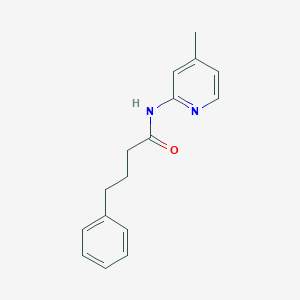 molecular formula C16H18N2O B311081 N-(4-methyl-2-pyridinyl)-4-phenylbutanamide 