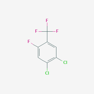 molecular formula C7H2Cl2F4 B3110819 4,5-Dichloro-2-fluorobenzotrifluoride CAS No. 1806353-70-7
