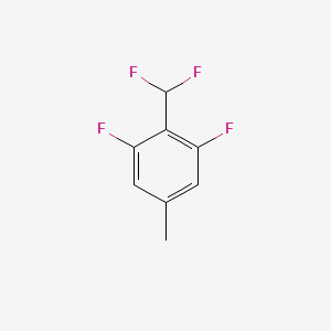 molecular formula C8H6F4 B3110825 2,6-Difluoro-4-methylbenzodifluoride CAS No. 1806370-08-0
