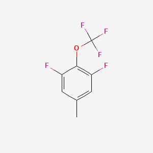 molecular formula C8H5F5O B3110851 3,5-Difluoro-4-(trifluoromethoxy)toluene CAS No. 1807176-86-8