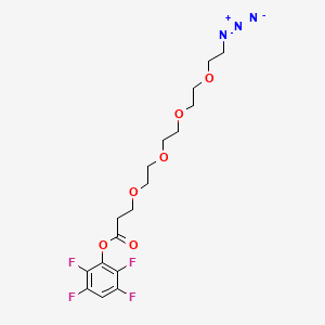 molecular formula C17H21F4N3O6 B3110871 叠氮-PEG4-TFP 酯 CAS No. 1807505-33-4