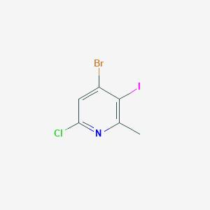 molecular formula C6H4BrClIN B3110928 4-Bromo-6-chloro-3-iodo-2-methylpyridine CAS No. 1809161-45-2