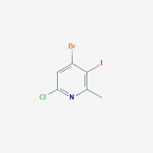 molecular formula C6H4BrClIN B3110928 4-溴-6-氯-3-碘-2-甲基吡啶 CAS No. 1809161-45-2