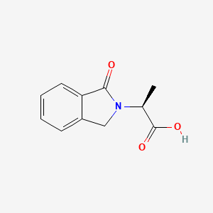 molecular formula C11H11NO3 B3110934 (2S)-2-(1-oxo-1,3-dihydro-2H-isoindol-2-yl)propanoic acid CAS No. 180923-78-8