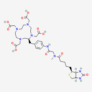 molecular formula C36H54N8O11S B3110936 DOTA-Biotin-Sarcosine CAS No. 180978-54-5