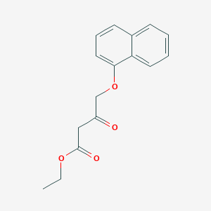 molecular formula C16H16O4 B3110969 Ethyl 4-(naphthalen-1-yloxy)-3-oxobutanoate CAS No. 181027-15-6