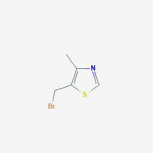 molecular formula C5H6BrNS B3110986 5-(Bromomethyl)-4-methyl-1,3-thiazole CAS No. 181424-10-2