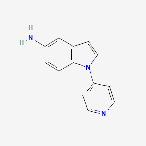 molecular formula C13H11N3 B3110996 1-(4-pyridinyl)-1H-indol-5-amine CAS No. 181632-75-7