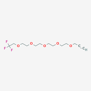 molecular formula C13H21F3O5 B3111011 1,1,1-Trifluoroethyl-PEG5-Propargyl CAS No. 1817735-37-7