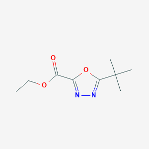 molecular formula C9H14N2O3 B3111016 5-叔丁基-1,3,4-恶二唑-2-羧酸乙酯 CAS No. 181803-33-8