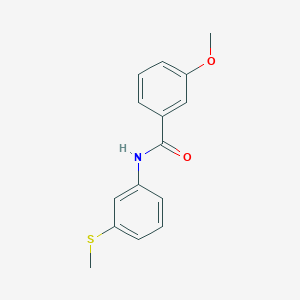 molecular formula C15H15NO2S B311103 3-methoxy-N-[3-(methylsulfanyl)phenyl]benzamide 