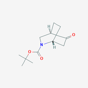 molecular formula C12H19NO3 B3111034 tert-butyl (1R,4R)-5-oxo-2-azabicyclo[2.2.2]octane-2-carboxylate CAS No. 1818843-13-8