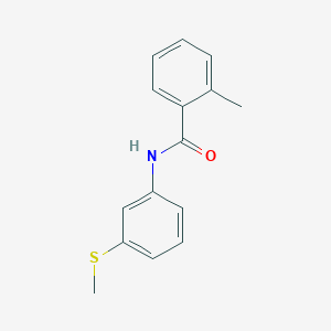 2-methyl-N-[3-(methylsulfanyl)phenyl]benzamide
