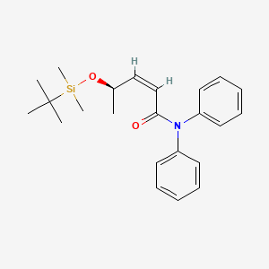 (R,Z)-4-((tert-Butyldimethylsilyl)oxy)-N,N-diphenylpent-2-enamide