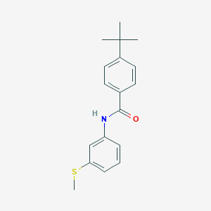 molecular formula C18H21NOS B311107 4-tert-butyl-N-[3-(methylsulfanyl)phenyl]benzamide 