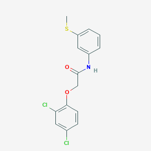 molecular formula C15H13Cl2NO2S B311109 2-(2,4-dichlorophenoxy)-N-[3-(methylsulfanyl)phenyl]acetamide 