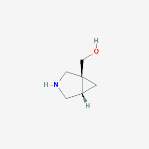 molecular formula C6H11NO B3111107 rac-(1S,5S)-3-azabicyclo[3.1.0]hex-1-ylmethanol CAS No. 1820574-43-3