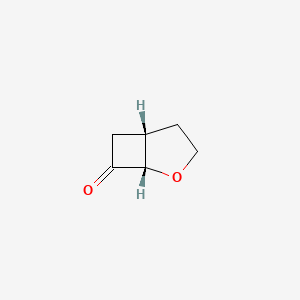 molecular formula C6H8O2 B3111109 rac-(1S,5S)-2-oxabicyclo[3.2.0]heptan-7-one CAS No. 1820574-46-6
