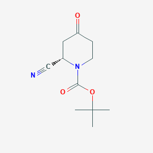 (S)-tert-Butyl 2-cyano-4-oxopiperidine-1-carboxylate