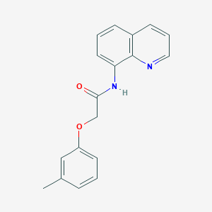 molecular formula C18H16N2O2 B311112 2-(3-methylphenoxy)-N-(8-quinolinyl)acetamide 