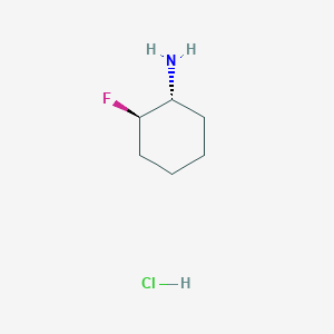 molecular formula C6H13ClFN B3111131 trans-2-Fluorocyclohexanamine hydrochloride CAS No. 1820580-16-2