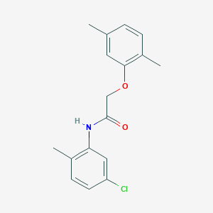 molecular formula C17H18ClNO2 B311118 N-(5-chloro-2-methylphenyl)-2-(2,5-dimethylphenoxy)acetamide 