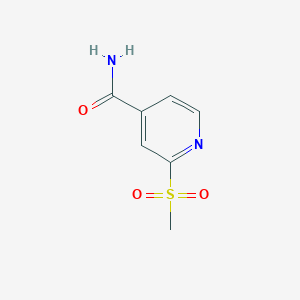 molecular formula C7H8N2O3S B3111184 2-(Methylsulfonyl)isonicotinamide CAS No. 1820707-92-3