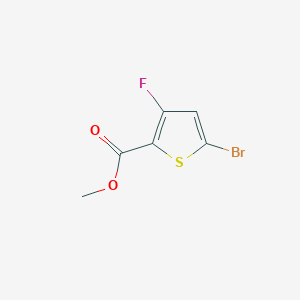 molecular formula C6H4BrFO2S B3111226 Methyl 5-bromo-3-fluorothiophene-2-carboxylate CAS No. 1820885-11-7