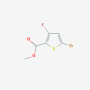 molecular formula C6H4BrFO2S B3111226 5-溴-3-氟噻吩-2-甲酸甲酯 CAS No. 1820885-11-7