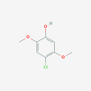 molecular formula C8H9ClO3 B3111234 4-Chloro-2,5-dimethoxyphenol CAS No. 18211-01-3