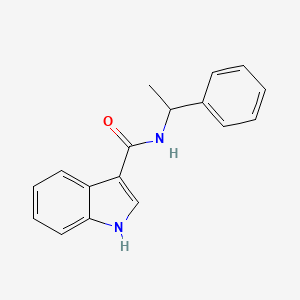 N-(1-phenylethyl)-1H-indole-3-carboxamide