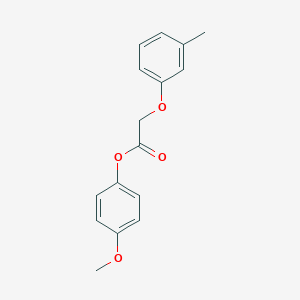 molecular formula C16H16O4 B311126 4-Methoxyphenyl (3-methylphenoxy)acetate 